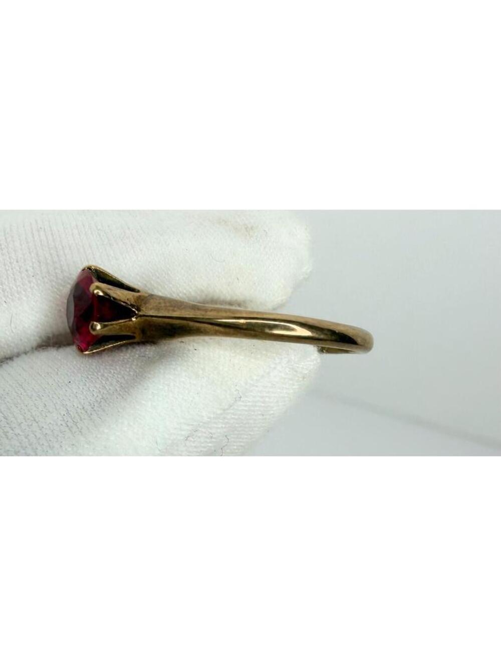 Vintage Pink Sapphire and Solid Gold Ring Women’s Size 6.5 - Picture 3 of 16